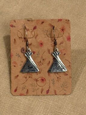 Sterling Silver Native American Indian Themed Earrings